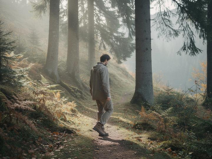 Forest walk and breath ritual